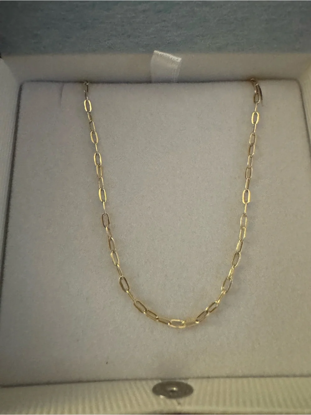 BRAND NEW SOLID 10k YELLOW GOLD 2mm 20” paper clip necklace